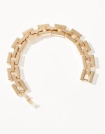 bracelet with rectangle chain detail in gold tone