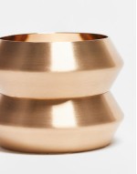 pack of 2 bangles with brushed detail in gold tone