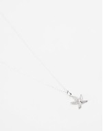 sterling silver starfish charm pendant necklace