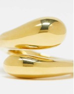 Other Stories chunky ring in gold
