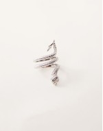 snake ring in 18k gold plated silver